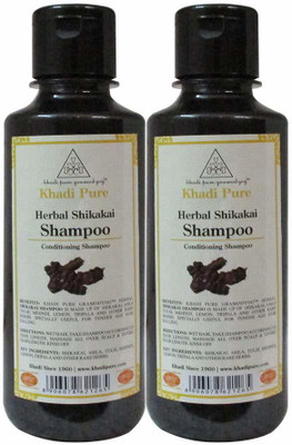 

Khadi Pure Herbal Shikakai Shampoo - 210ml (Set of 2)(420 ml)