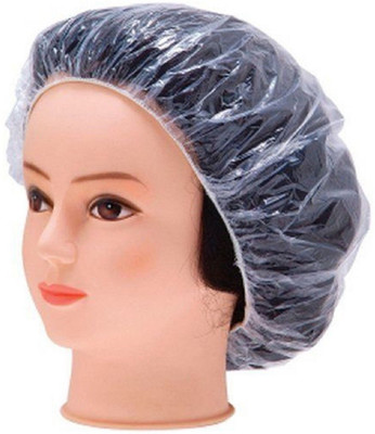 

AURINKO Disposable Shower cap transparent with Elastic Band pack of 100 Pcs