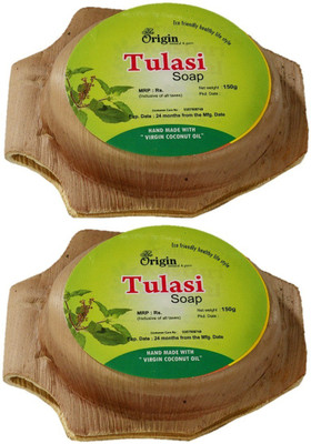 

The Origin Ayurvedic Herbal Body Soap Tulasi(300 g, Pack of 2)