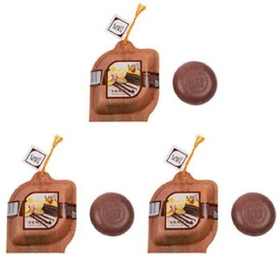 

Lay & Aura Vanilla Flower Oil Soap 300 grams (pack of 3)(300 g, Pack of 3)