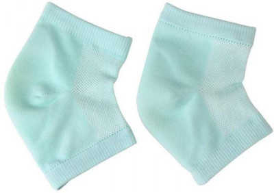 Ukrit Spa Vented Moisturizing Gel Heel Socks for Dry Hard Cracked Skin Moisturizing Heel Support(Blue)