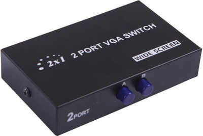 spincart  TV-out Cable 2 Port VGA Manual Splitter Switch(Black, For TV)