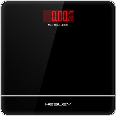 

HESLEY Digital Weighing Scale /Weighing Machine - Elegant Black Weighing Scale(Black)