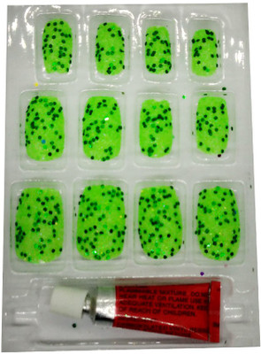 

Perky Sack French Style Designer Nails 3 Multi, Green(Pack of 12)