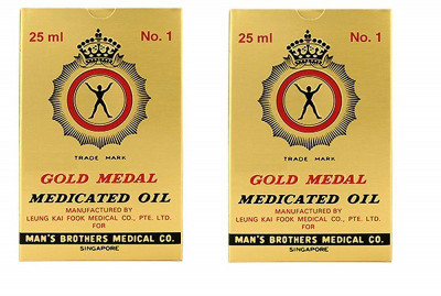 

Axe Brand Gold Medal Medicated Oil 25ml {Pack of 2} (Imported from Singapore) Rheumatic pains/Blocked noses /Stomach-aches. Liquid(25 ml)