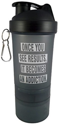 ALLIEDSALESINDIA 600 ml Plastic Shaker(Pack of 1, Black)