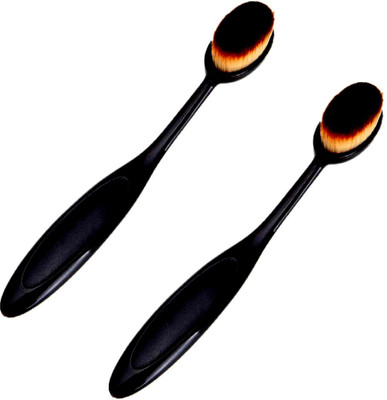 

Miss Doll Premium Quality Oval Makeup Brush/ Foundation/Powder Brush Cosmetic Tool(Pack Of 2)(Pack of 2)
