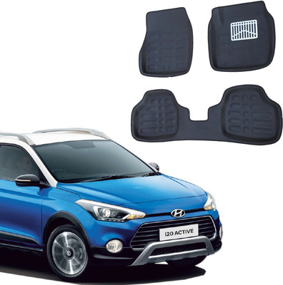 Dapidx Plastic 3D Mat For  Hyundai i20(Black)