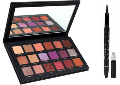 

Miss Boss hb desert dusk palette and dynamic black eyeliner combo(Set of 2)