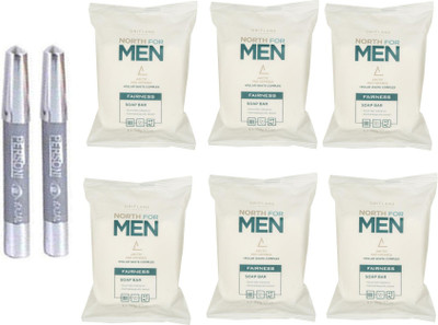 

Oriflame Sweden Oriflame North For Men fairness soap 6 pcs with parsoni kajal 2 pcs(Set of 8)