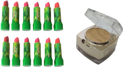 

Miss Boss 12 green tea moisturizing lipstick and glam photoprep oil free primer 5gm +concelaer 4gm combo(Set of 2)