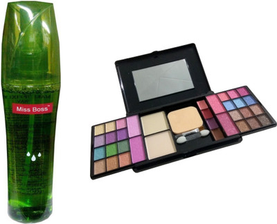 

Miss Boss fashion makeup kit and kb Aloe Vera Make Up Fixing Spray Primer - 160 ml, combo(Set of 2)