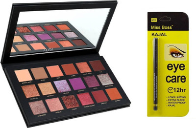

Miss Boss hb desert dusk palette and long lasting waterproof kajal combo(Set of 2)