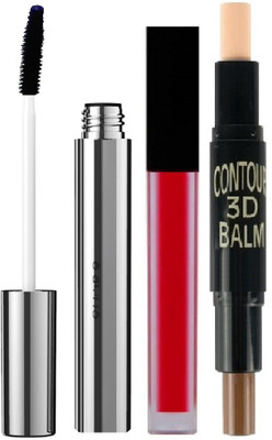 

ADJD WATER PROOF MATTE INTENSE COLOR SENSATION LIPSTICK WITH COBALT BLUE MASCARA(Set of 2)