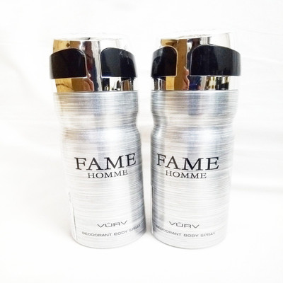 

VURV FAME Deodorant Spray - For Men(400 ml, Pack of 2)