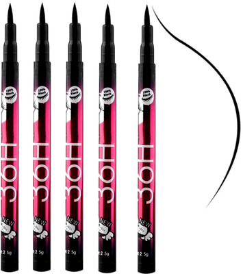 

TRS Waterproof Makeup Eyeliner Pencil(Set of-5) 5 ml(Black)