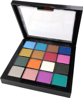 

One Personal Care 16 Color Professional Eye Shadow Kit (9946-01) 14.2 g(Blue, Brown, Gold, Red, Pink, Green, Orange, White, Black, Silver, Beige, Purple)