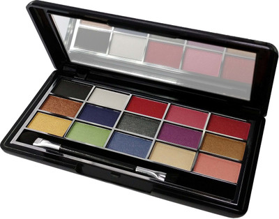 

One Personal Care 15 Color Professional Eye Shadow Kit (9915A-04) 9.75 g(Blue, Pink, Green, Purple, Black, Silver, Gold, Yellow, Red)