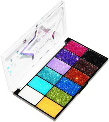 

tanvi27 PROFESSIONAL RICH PIGMENTED WATER PROOF GLITTER EYESHADOW PALETTE 21.88 g(MULTICOLOR)