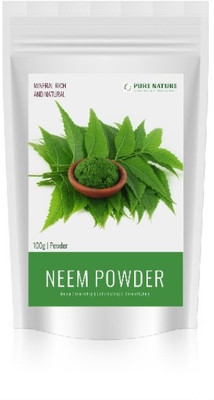 

Pure Nature 100% Organic Neem Powder Made from Neem Leaves. Best Face powder for Pimple removing.(100 g)