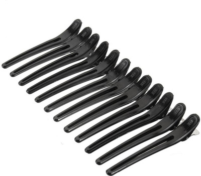 

Osking Hairdress Section Styling Hair Grip Hair Clip for Hair Styling Use in Parlor, Saloon and Home Use for women and girls set of 12 (Black). Hair Clip(Black)