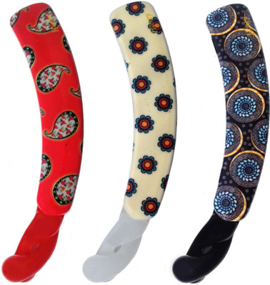 

Shreya Collection Multicolour Floral Design Print Banana Hair Clips (Pack of 3) Banana Clip(Multicolor)