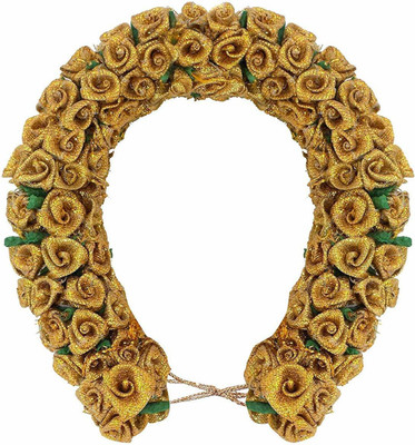 

Iyaan Artificial Gajra For Women Hair Gajra For Traditional Occasions Hair Accessory Set(Gold)