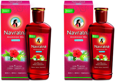 

Navratna Hair Oil, 200ml (Pack of 2) Hair Oil(400 g)