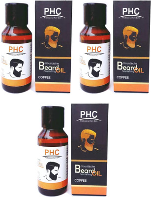 

PHC Nourishing Coffee Beard Oil (60 ml) - Pack of 3 Hair Oil(180 ml)