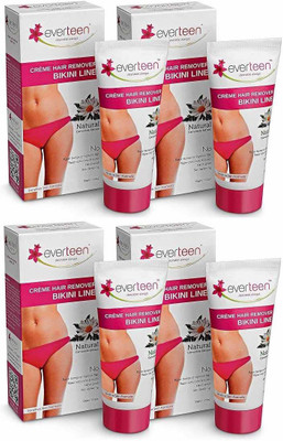 

everteen Bikini Line Hair Remover 200gm Cream(200 g, Set of 4)