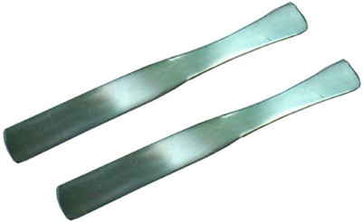 

Glamzone Pack of 2 Pcs Hair Removal Waxing / Wax Reusable Steel Knife Spoon Wax Strips(2 Strips, Set of 2)