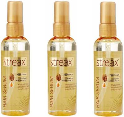 Streax Hair Serum with Walnut Oil (3*100 ml)( pack of 3) - Price History Streax Hair Serum with Walnut Oil (3*100 ml)( pack of 3) - Price History