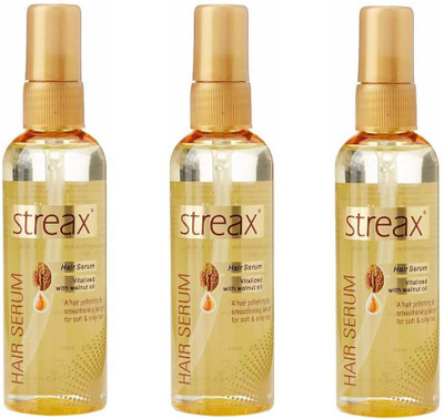 

Streax Hair Serum with Walnut Oil 300 ml (3*100 ml)( pack of 3)(300 ml)