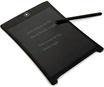 LANIX E-Writer LCD Writing Pad Paperless Memo Digital Tablet/Notepad/Stylus Drawing for Erase Button & Pen to Write(Black)