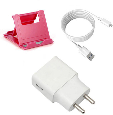 DAKRON Wall Charger Accessory Combo for Meizu C9(White)