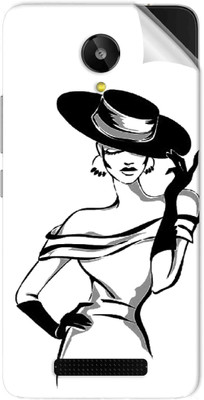 Snooky Lava Iris X1 Selfie Mobile Skin(White)