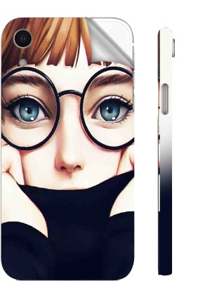 Snooky Apple iPhone XR Mobile Skin(Black)