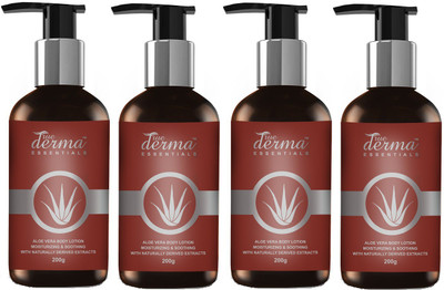 

True Derma Essentials Aloe Vera (Moisturizing & Soothing) Body Lotion (Pack of 4)(200 ml)