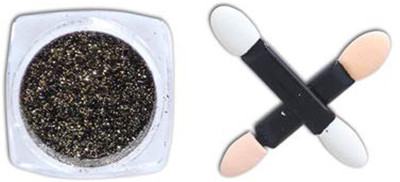 

Desi Butik Nail Art Glitter Powder(Golden::Black)