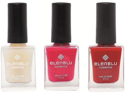 

Elenblu White Water Top - Top Coats Nail Polish & Set of 2 - Lilac Fling & Princess Rule (9.9ml Each) Matte Nail Polish(Pack of 3)