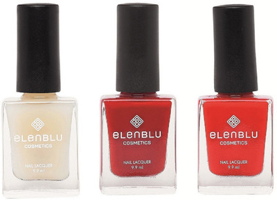 

Elenblu White Water Top - Top Coats Nail Polish & Set of 2 - Rose Garden & Wicked (9.9ml Each) Matte Nail Polish(Pack of 3)
