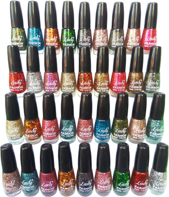 

Lady Fashion Impressions High Gloss Nail Polish Set of 36 Colours Unique Colors(Pack of 36)