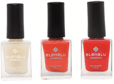 

Elenblu White Water Top - Top Coats Nail Polish & Set of 2 - Brickola & Wicked (9.9ml Each) Matte Nail Polish(Pack of 3)