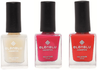 

Elenblu White Water Top - Top Coats Nail Polish & Set of 2 - Lilac Fling & Wicked (9.9ml Each) Matte Nail Polish(Pack of 3)