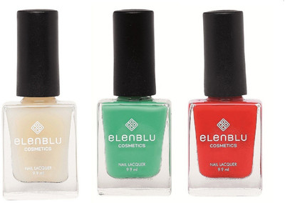 

Elenblu White Water Top - Top Coats Nail Polish & Set of 2 - Allure & Wicked (9.9ml Each) Matte Nail Polish(Pack of 3)
