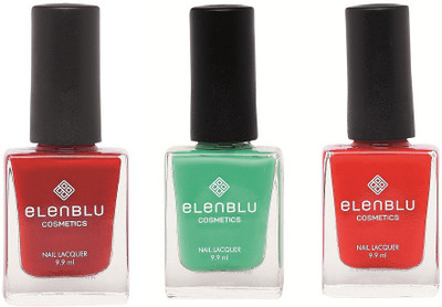 

Elenblu Rose Garden, Allure & Wicked - (9.9ml Each) Matte Nail Polish(Pack of 3)