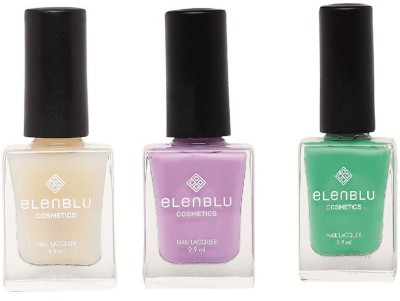 

Elenblu White Water Top - Top Coats Nail Polish & Set of 2 - Princess Rule & Allure (9.9ml Each) Matte Nail Polish(Pack of 3)