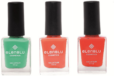 

Elenblu Allure, Roseate Blush & Salmon Rust - (9.9ml Each) Matte Nail Polish(Pack of 3)