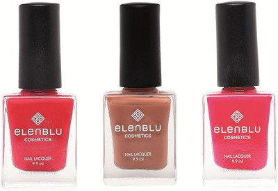 

Elenblu Formal Affair, Tarnished Copper & Mauve Taupe - (9.9ml Each) Matte Nail Polish(Pack of 3)