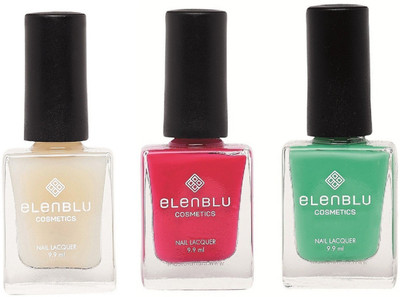 

Elenblu White Water Top - Top Coats Nail Polish & Set of 2 - Lilac Fling & Allure (9.9ml Each) Matte Nail Polish(Pack of 3)